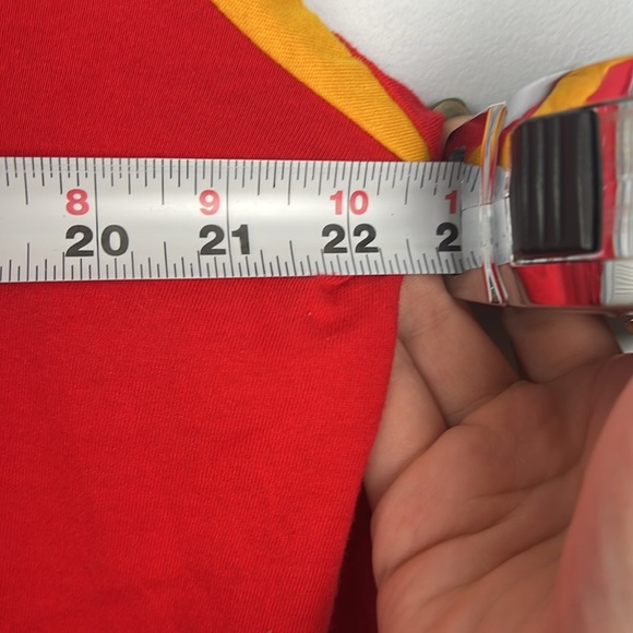 Fanatics Kansas City Chiefs Plus Size Iconic Notch Neck Lace-Up Long Sleeve 1X - Picture 5 of 7